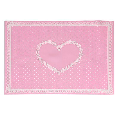 

Toponeto Silicon Lace Polka Dot Heart Pattern Nail Art Table Mat Pad Manicure Clean