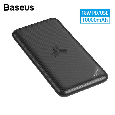 

Baseus portable S10 bracket wire&wireless charger power bank for iphone with hide stent PD quick charger for mobile phone