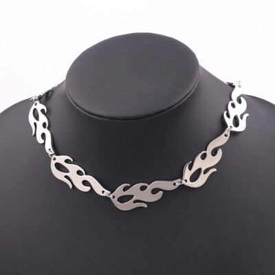

Harajuku streetwear earring & Necklaces Unisex Necklace Punk Accessory Rock Chain Choker Necklaces for Hip hop king