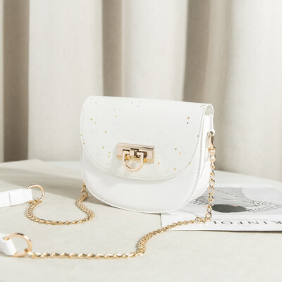 

Westernized Summer Saddle Female Texture Hundred Sets Fashion ins Chain Slant Bag