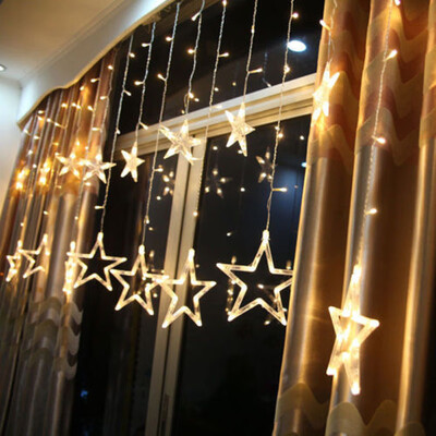 

Gobestart 25M 138LED Star Christmas Wedding Party Xmas Curtain Fairy String Lights Holid
