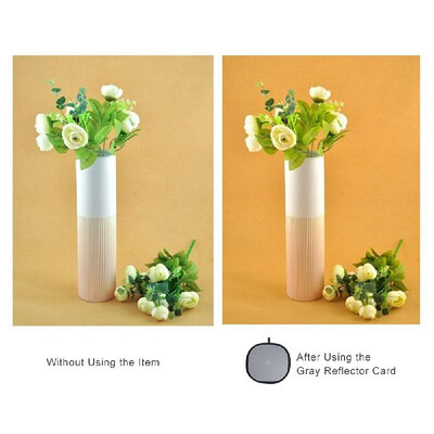 

30cm 12" Foldable GreyWhite Balance 18 Grey Gray Reference Reflector Card with Carrying Bag