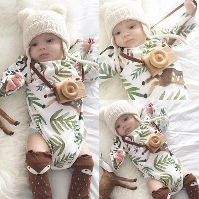 

Newborn Baby Girls Boys Kids Rompers Bodysuit Jumpsuit Outfits Playsuit Clothes