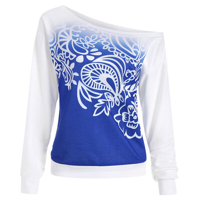 

Ombre Printed Long Sleeve Sweatshirt