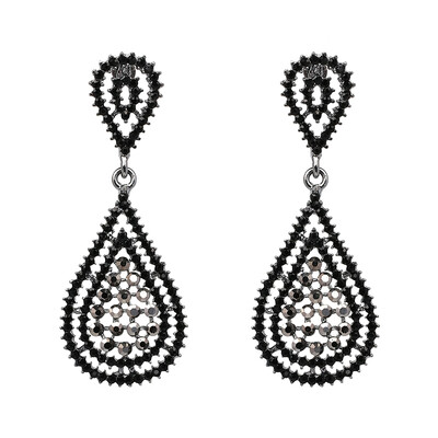 

2018 Trendy Crystal Statement Earring Charming Dangle Earrings For Women brincos High Quality Hot Earring Wholesale J50095