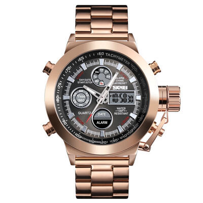 

SKMEI 1515 Luxury Male Digital Quartz Watch Waterproof Sport Wristwatch Fashionable Business Watch