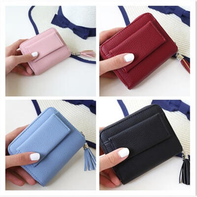 

Women Ladies Cash Short Wallet Card Holder Zipper Clutch Handbag Coin Purse