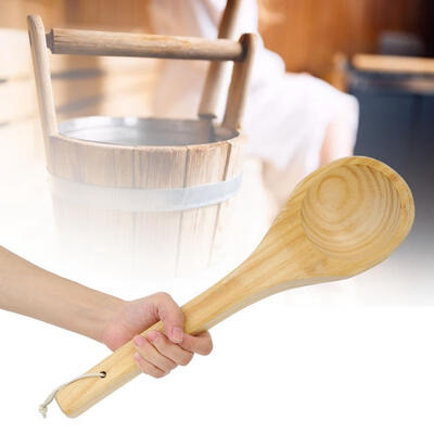

Greensen Sauna Single Spoon Handmade SpoonSauna AccessoriesSauna Water Dipper Spoon