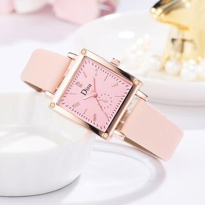 

〖Follure〗Single Eye Digital Scale Square Dial Simple And Stylish Ladies Quartz Watch