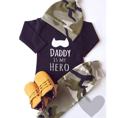 

3PCS Newborn Baby Boys Batman Romper Bodysuit Jumpsuit Pants Hat Outfits Set Clothes