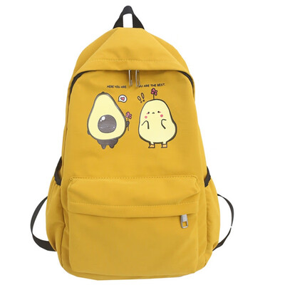 

Middle school schoolbag female Korean high school birthday department junior high school backpack avocado green girl backpack