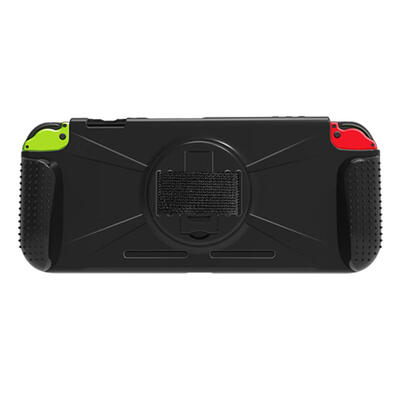 

Protective Case TPU Shell Built-in Card Slot wStand Wrist Strap for Switch