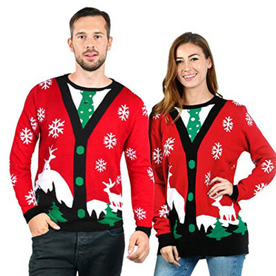 

Starmoon Lovers Christmas Printed Long Sleeve O-Neck Sweatshirt Pullover Tops Blouse