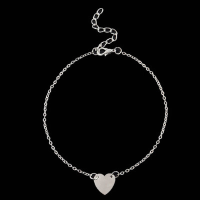 

1pc Alloy Heart Love Ankle Chain Anklet Bracelet Foot Jewelry Sandal Beach 26CM