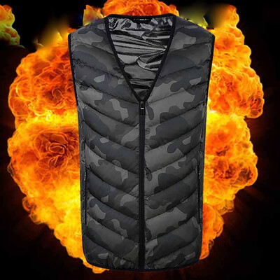

Toponeto Mens New Style Smart USB Electric Heating Warm Down Jacket Blouse