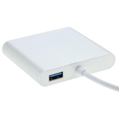 

Aluminum 5Gbps USB 31 Type-C to USB 30 Type-A HDMI Hub with RJ45 Gigabit Ethernet HD Video Adapter Converter for Macbook 12" USB