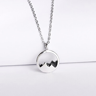 

Creative Design Simple Elegant Sunrise Sunset Landscape pendant Necklace