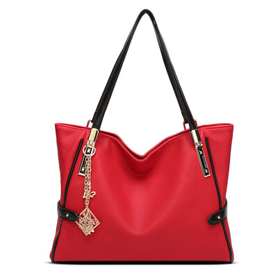 

Tailored Women Leather Handbag Shoulder Crossbody Bag Tote Messenger Satchel Purse Black