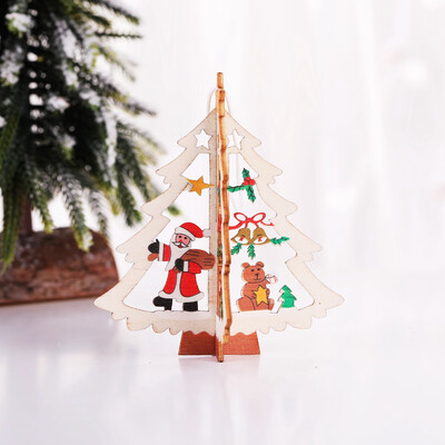 

Tailored Christmas Tree Small Pendant Wooden Five-pointed Star Bell Christmas Decorations