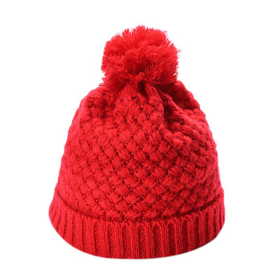 

Tailored Fashion Women Men Solid Color Knited Ball Headgear Beanie Tail Hat Cap
