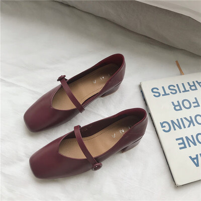 

All-in-one Marys shoes vintage&single-style shoes autumn retro gentle late-night shoes