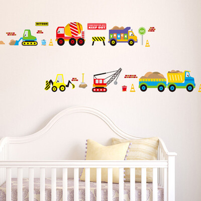 

New Removable Vehicle Pattern Art PVC DIY Wall Sticker
