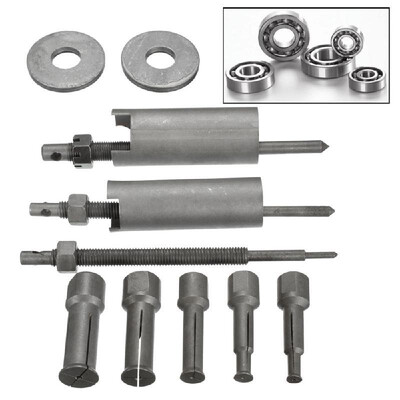 

1 Set Steel For Auto Motorcycle Car Inner Bearing Puller Tool Remover Kit 9mm to 23mm Diameter