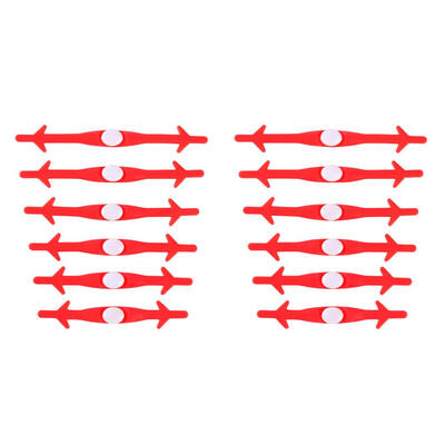 

12pcsSet Silicone Children Running No Tie Shoe Lace Elastic Shoelaces