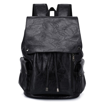 

Backpack mens PU fashion travel bag bag casual mens bag fashion trend computer backpack bag