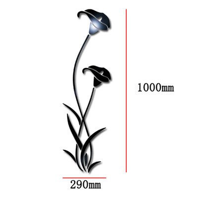 

Siaonvr 3D Diy Flower Shape Acrylic Wall Sticker Modern Stickers Decoration