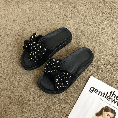 

Sandals&slippers women wear fashion&thick soles in summer bow slippers lazy shoes slippers lazy shoes