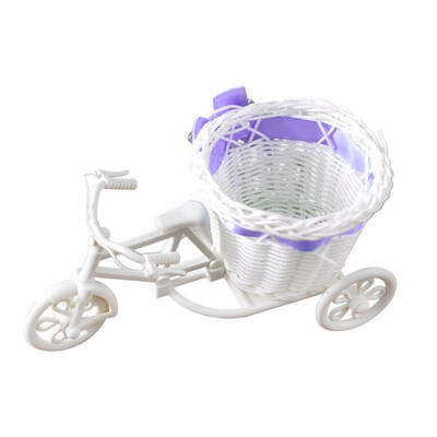 

Tricycle Bike Flower Basket Vase Stand Holder Wedding Party Home Tabletop Decor