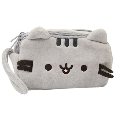 

Siaonvr Cat Pencil Case Cute Plush Pen Bag Makeup Pouch Cosmetic Bag Kid Stationery Gift