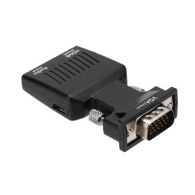 

Portable 1080P Video VGA to HDMI Converter Adapter with Audio Power Cable