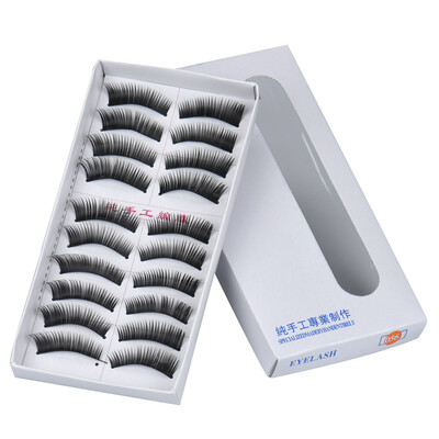

〖Follure〗10pairs Long Cross False Eyelashes Makeup Natural Fake Thick Black Eye Lashes