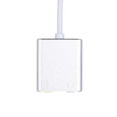 

USB C Type C Type-C External Sound Card Hi-Fi Magic Voice 71 CH Audio Card Adapter USB-C to Jack 35mm Earphone Microphone Speake