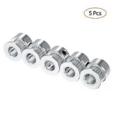 

5pcs Pulleys GT2 Idler Pulley GT2 Timing Pulley Timing Belt Pulley Synchronous Wheel for 3D Printer