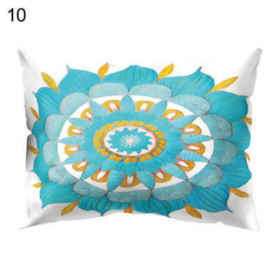 

Fresh English Letters Cloud Flower Pillow Case Cushion Cover Sofa Bed Cafe Decor