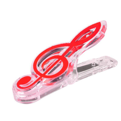 

Plastic Musical Note Letter Paper Clip Piano Sheet Spring Holder Stationery