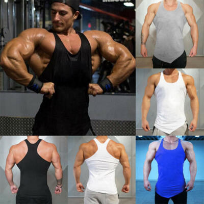 

Fashion Mens Workout Athletic Bodybuilding Tank Top Gym Singlet Fitness Shirts