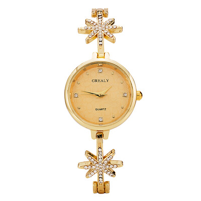 

GrealyWomen Luxurious Diamond-inlaid Watch Star-decorated Bracelet Fashion Watch