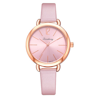 

Student fashion candy color watch belt ladies quartz watch