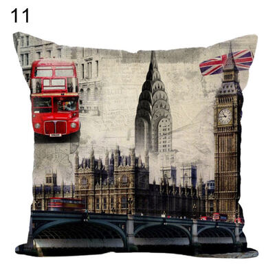 

Taj MahalBig BenTower Bridge Throw Pillow Case Cushion Cover Sofa Bed Decor