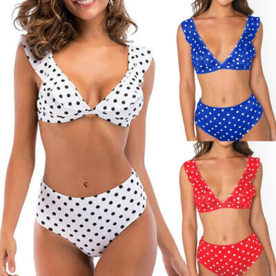 

Womens Padded Push-up Bra Bikini Set Swimsuit Swimwear Beachwear Bathing Suit