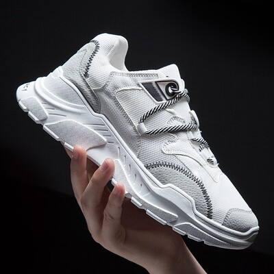 

Casual trend old shoes tide shoes ins super fire wearable wild thick color matching sports mens shoes