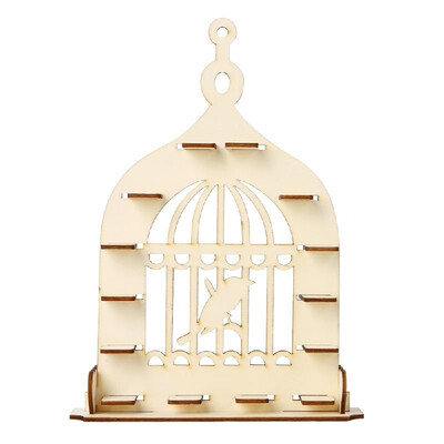 

Wooden Household Decoration Birdcage-Shape Chocolate Display Rack For Wedding Party