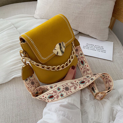 

Female bag 2019 new fashion chain handbag high-grade foreign air bucket Messenger bag wild ins shoulder bag
