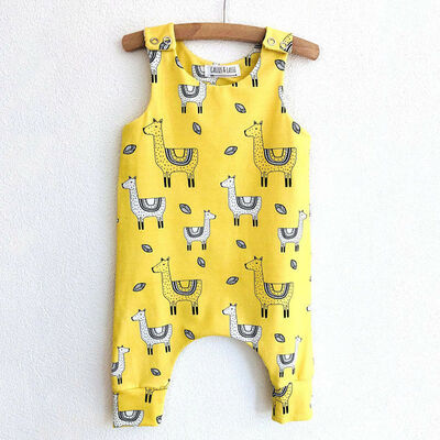 

Newborn Baby Boys Girls Alpaca Romper Jumpsuit Hat Outfits Clothes Playsuit