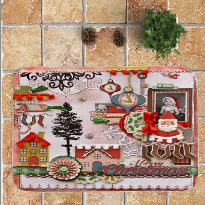 

Toponeto Merry Christmas Welcome Doormats Indoor Home Carpets Decor 40x60CM