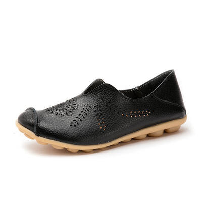 

Spring summer breathable hollow flat large size anti-slip womens shoes flat Shoes Women Slip On Ballet Flats Printing Shoes